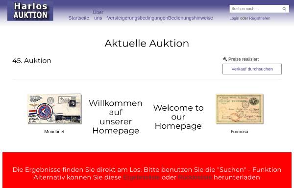 Vorschau von harlos-auktion.de, Peter F. Harlos