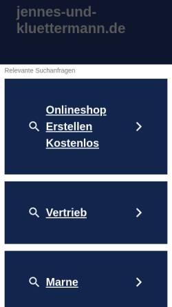 Vorschau der mobilen Webseite www.jennes-und-kluettermann.de, Wolfgang Jennes & Peter Klüttermann