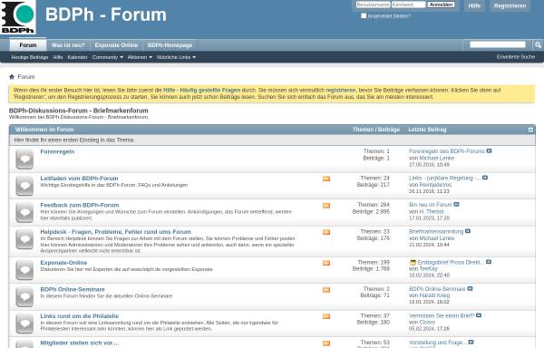 Vorschau von www.bdph.de, BDPh-Diskussions-Forum - powered by vBulletin
