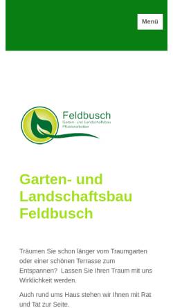 Vorschau der mobilen Webseite www.galabau-feldbusch.de, Ullrich Feldbusch