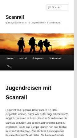 Vorschau der mobilen Webseite www.scanrail.de, Scanrail