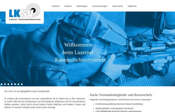 Vorschau von www.lksv.ch, Luzerner Kantonalschützenverein