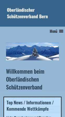 Vorschau der mobilen Webseite www.osvbe.ch, Oberländischer Schützenverband