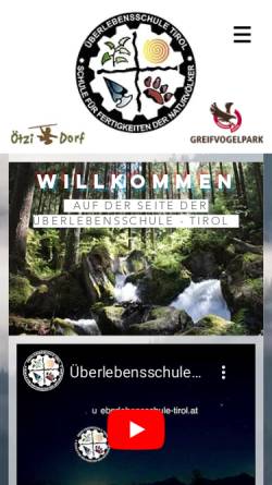 Vorschau der mobilen Webseite ueberlebensschule-tirol.at, Überlebensschule Tirol