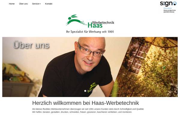 Vorschau von www.haas-werbetechnik.de, Haas Werbetechnik, Inh. Franz-Peter Haas