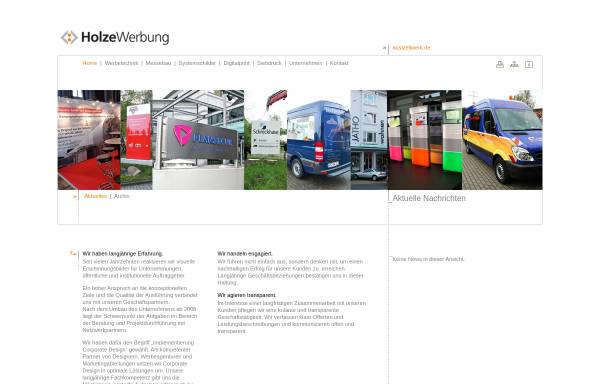 Vorschau von www.holzewerbung.de, Holze Werbung GmbH