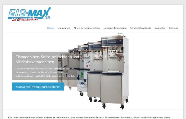 Vorschau von www.eismax-softeismaschinen.de, Eis-Max GmbH