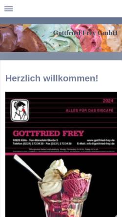 Vorschau der mobilen Webseite www.gottfried-frey.de, Gottfreid Frey