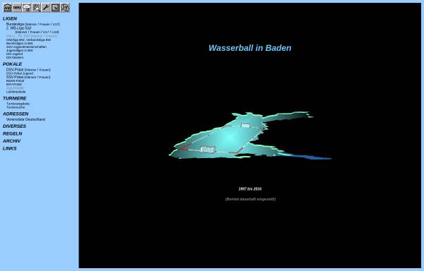 Vorschau von www.wasserball-in-baden.de, Wasserball in Baden (und Württemberg)