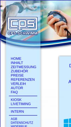 Vorschau der mobilen Webseite www.cps-schwimm.de, CPS-Schwimm