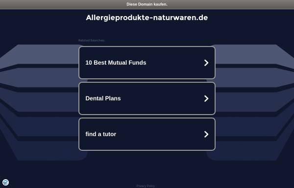 Vorschau von www.allergieprodukte-naturwaren.de, ProMesera