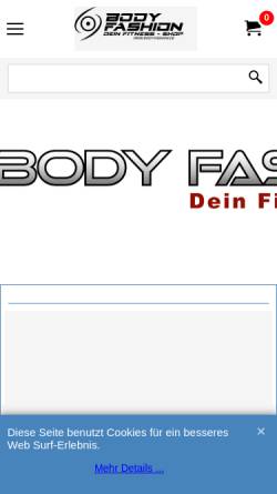 Vorschau der mobilen Webseite www.body-fashion.de, Body Fashion