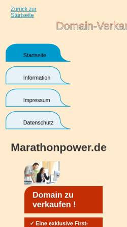 Vorschau der mobilen Webseite www.marathonpower.de, Handelshas Marathonpower, MG-Vertriebslogistik