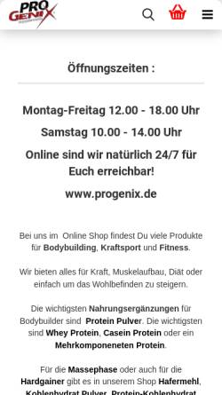 Vorschau der mobilen Webseite www.nutristar.de, Nutristar, Christian Heil