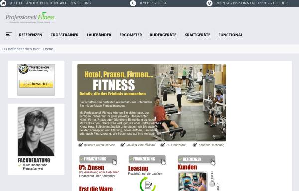 Vorschau von www.professionell-fitness.de, professionell-fitness, Inh: Horst Kellner