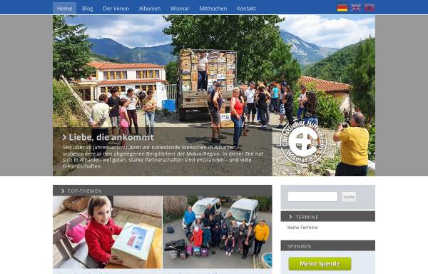 Vorschau von www.chwev.de, Albanienhilfe Wismar