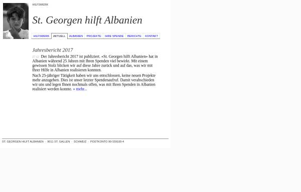 Vorschau von www.stgeorgenhilftalbanien.ch, St. Georgen hilft Albanien