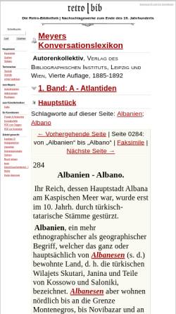 Vorschau der mobilen Webseite www.retrobibliothek.de, Meyers Konversationslexikon