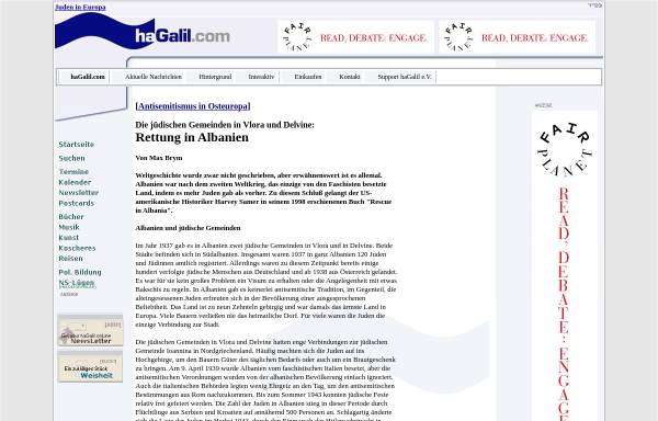 Vorschau von www.juden-in-europa.de, Rettung in Albanien