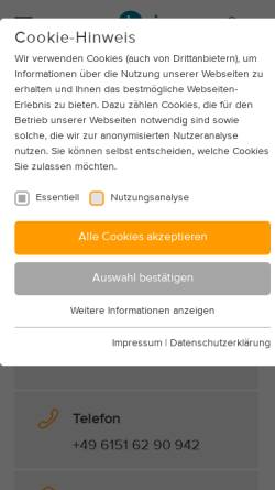 Vorschau der mobilen Webseite www.ubb-bischofswiesen.de, UBB