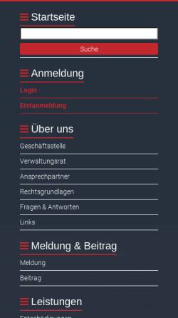 Vorschau der mobilen Webseite www.hessischetierseuchenkasse.de, Hessische Tierseuchenkasse