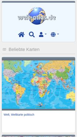 Vorschau der mobilen Webseite www.welt-atlas.de, Welt-Atlas
