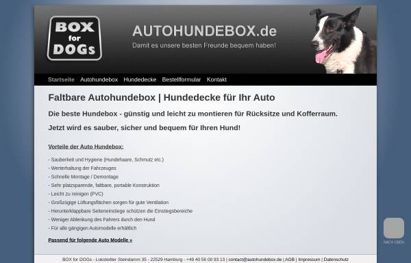 Vorschau von www.autohundebox.de, Box for Dogs, Alexander Pump
