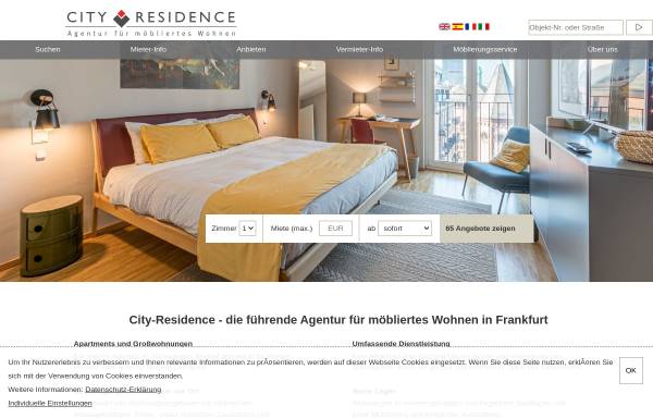 Vorschau von www.city-residence.de, City Residence GmbH