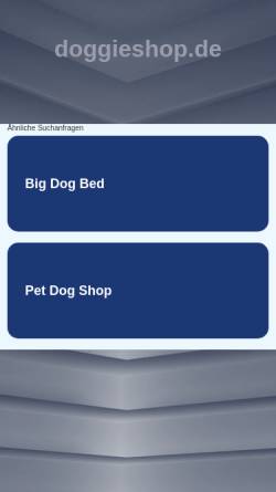 Vorschau der mobilen Webseite www.doggieshop.de, Doggieshop, Sandra Zeiher