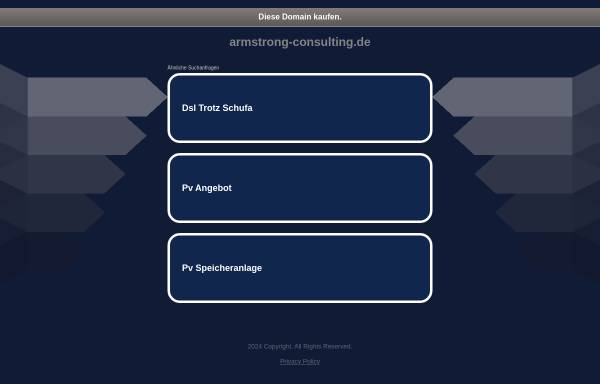 Vorschau von www.armstrong-consulting.de, Armstrong Consulting GmbH