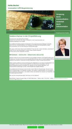 Vorschau der mobilen Webseite www.becker-im-netz.de, Heike Becker - Data Room Management