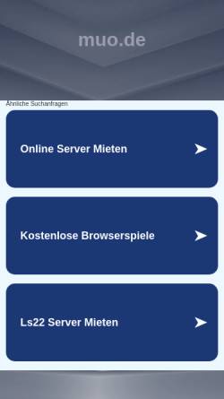 Vorschau der mobilen Webseite www.muo.de, Mensch und Organisation Unternehmensberatung GbR