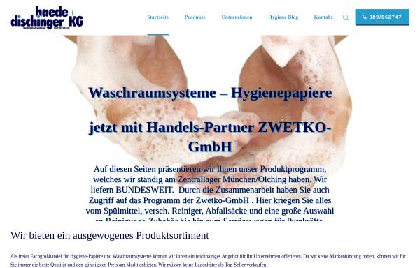 Vorschau von www.haede-papier.de, Haede & Dischinger KG