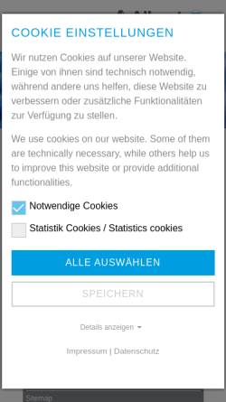 Vorschau der mobilen Webseite www.albert.de, Albert Hohlkörper GmbH & Co. KG