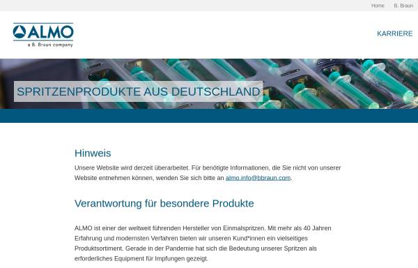 Vorschau von www.almo-erzeugnisse.de, Almo-Erzeugnisse Erwin Busch GmbH
