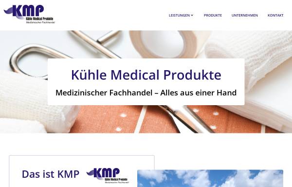 Vorschau von www.kmp-praxisversorgung.de, KMP Kühle Medical Produkte