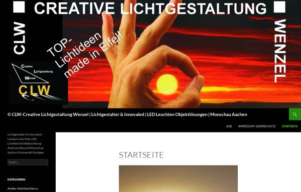 Vorschau von www.lichtgestalter.de, CLW-Creative Lichtgestaltung Wenzel