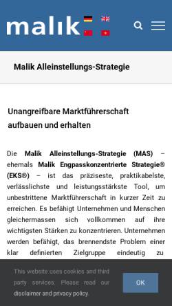 Vorschau der mobilen Webseite www.eks.de, Engpasskonzentrierte Verhaltens- und Führungsstrategie (EKS)