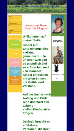 Vorschau der mobilen Webseite www.sinn-werte-religion.de, Sinn, Werte, Religion im Kindergarten