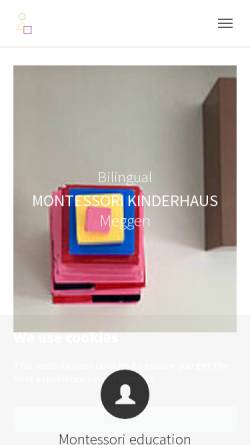 Vorschau der mobilen Webseite www.montessori-meggen.ch, Montessori Kinderhaus Meggen