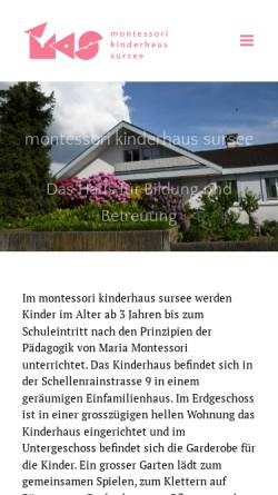 Vorschau der mobilen Webseite www.montessorisursee.ch, Montessori Kinderhaus Sursee