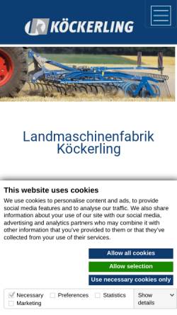 Vorschau der mobilen Webseite koeckerling.com, Köckerling Landmaschinen
