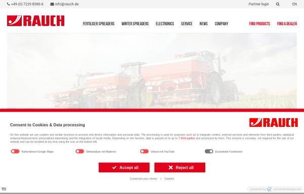Vorschau von rauch.de, Rauch Landmaschinenfabrik GmbH
