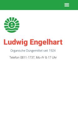 Vorschau der mobilen Webseite www.ludwig-engelhart.de, Ludwig Engelhart - Organische Düngemittel