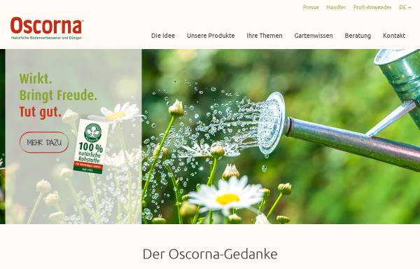 Vorschau von www.oscorna.de, Oscorna Dünger GmbH & Co