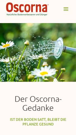 Vorschau der mobilen Webseite www.oscorna.de, Oscorna Dünger GmbH & Co