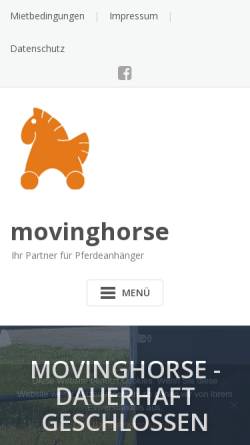 Vorschau der mobilen Webseite www.movinghorse.at, Moving Horse