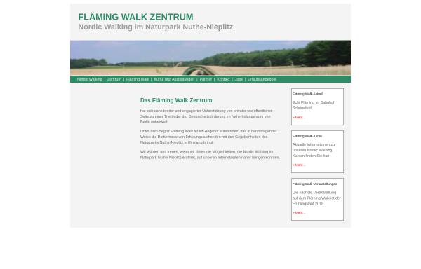 Vorschau von flaeming-walk.de, Fläming Walk