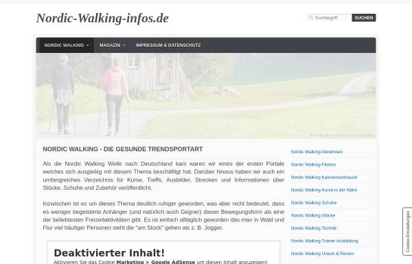Vorschau von www.nordic-walking-infos.de, Nordic-Walking-Infos
