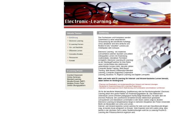 Vorschau von www.electronic-learning.de, Electronic-Learning.de